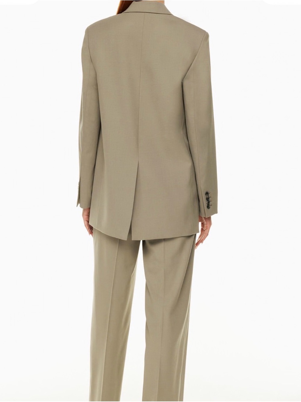 Aritzia Agency Blazer - Olive/Tan - Single - Breasted Blazer - Picture 7 of 7